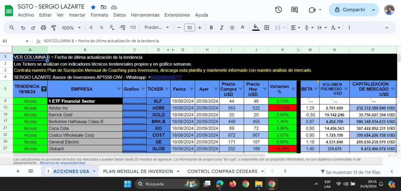 planilla excel